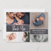 Modern handlettering Baby shower voor fotocollage