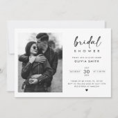 Modern handschrift script foto Vrijgezellenfeest Kaart (Voorkant)