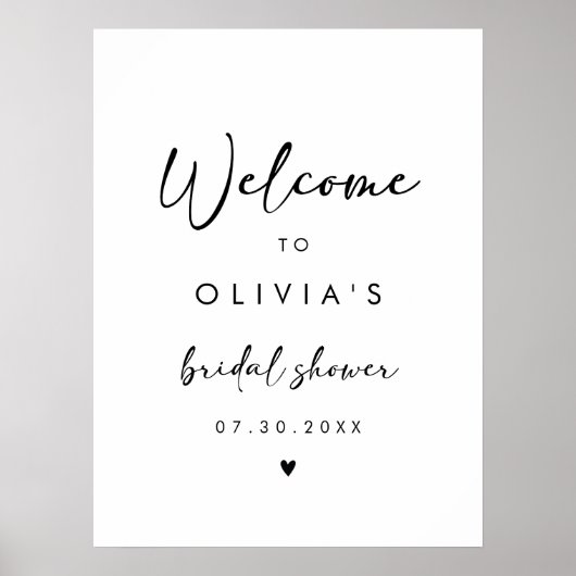 Modern handschrift script Vrijgezellenfeest welkom Poster (Voorkant)