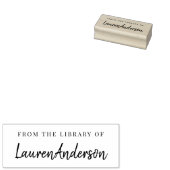 Modern handschrift uit de bibliotheek van Bookplat Rubberstempel (Gestempeld)
