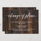 Modern Handschrift Wijziging van de Plannen Rustie Kaart (Voorkant / Achterkant)