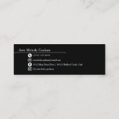 Modern Handwritten Script Graduate Name Card Mini Visitekaartje (Achterkant)