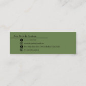 Modern Handwritten Script Graduate Name Card Mini Visitekaartje (Achterkant)