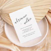 Modern Handwritten Script Wedding Invitation