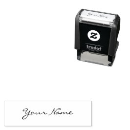 Modern Handwritten Signature Stylish Script Zelfinktende Stempel
