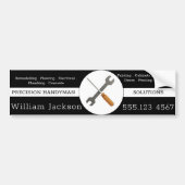 Modern handyman construction custom logo bumpersticker (Voorkant)