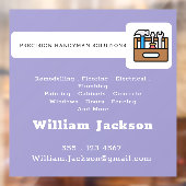 Modern handyman construction custom logo raamsticker (Vel 2)