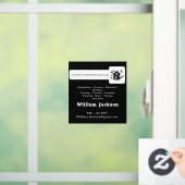 Modern handyman construction custom logo raamsticker (Huis)