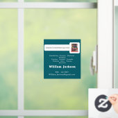 Modern handyman construction custom logo raamsticker (Huis)