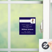 Modern handyman construction custom logo raamsticker (Huis)