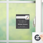 Modern handyman construction custom logo raamsticker (Huis)