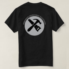 Modern handyman construction custom logo t-shirt