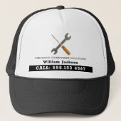 Modern handyman construction custom logo trucker pet (Voorkant)