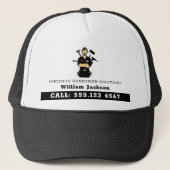 Modern handyman construction custom logo trucker pet (Voorkant)