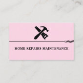 Modern handyman construction custom logo visitekaartje (Voorkant)