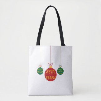Modern Hanging Christmas Ornaments Tote Draagtas