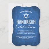 Modern Hanukkah Celebration Invitation Kaart (Voorkant)