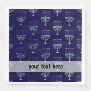 Modern Hanukkah-patroon Servet
