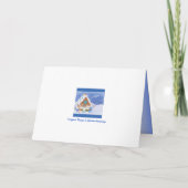 Modern Hanukkah Star van David Gingerbrood House Feestdagen Kaart (Achterkant)