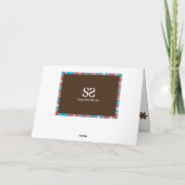 Modern Happy Easter Chocolate Brown Feestdagen Kaart (Achterkant)