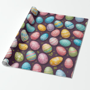 Modern Happy Easter Eggs Collectie Cadeaupapier