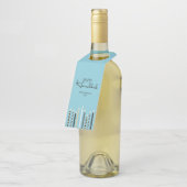 Modern Happy Hanukkah Candle Bottle Hanger Labels (Schuin)