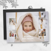 Modern Happy Holidays Thin Line Border 5-Photo