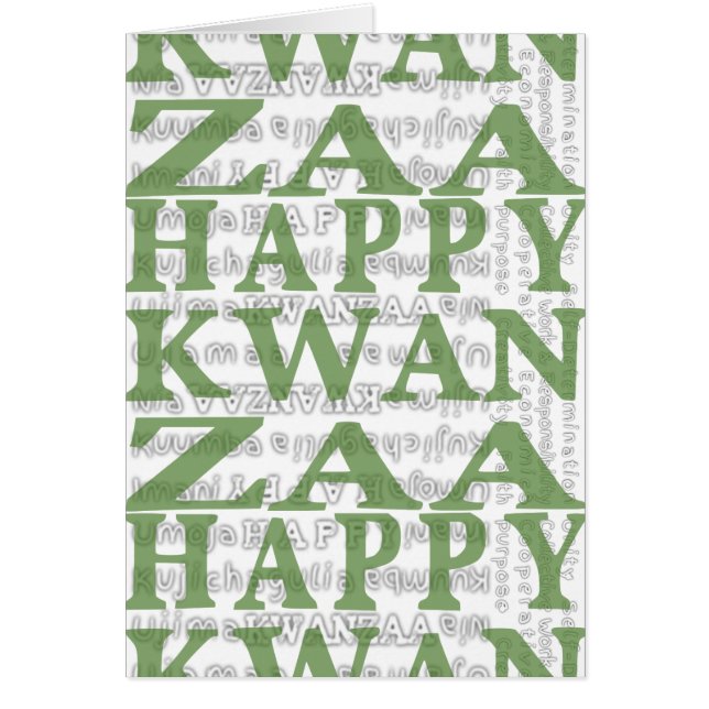 Modern Happy Kwanzaa (Voorkant)