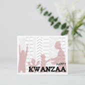 Modern Happy Kwanzaa Briefkaart (Staand voorkant)