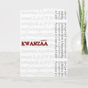 Modern Happy Kwanzaa Feestdagen Kaart