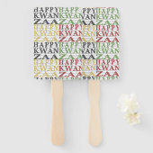 Modern Happy Kwanzaa Handwaaier (Voorkant en achterkant)