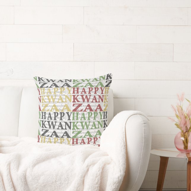 Modern Happy Kwanzaa Kussen (Bank)