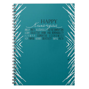 Modern Happy Kwanzaa Notitieboek