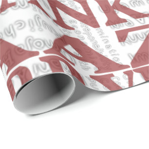 Modern Happy Kwanzaa Red Cadeaupapier