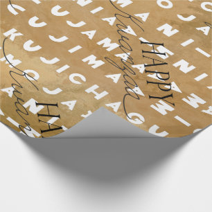 Modern Happy Kwanzaa-werkpapier Cadeaupapier