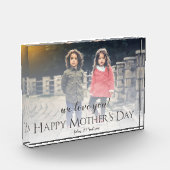 Modern Happy Moederdag Photo Block Fotoblokken (Links)