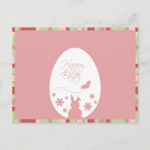 Modern Happy Paast Pastel Roze Briefkaart