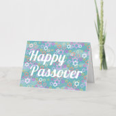Modern Happy Passover Folie Vakantie Kaart (Voorkant)
