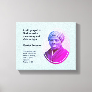 Modern HARRIET TUBMAN Quote Canvas Afdruk