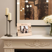 Modern hart en Schattigee lijnkunst, beste leraar Gegraveerde Lijstjes