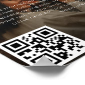 Modern Hart Script Foto Bruidsfonds Trouwen Poster (Hoek)