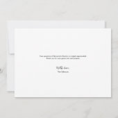 Modern hartscript Jongensdoop Foto Bedankkaart (Achterkant)