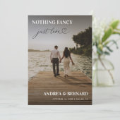 Modern hartscript niets Fancy gewoon liefde weggel Kaart (Staand voorkant)