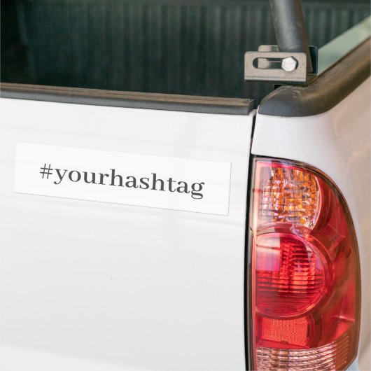 Modern Hashtag Bumpersticker (Op Truck)