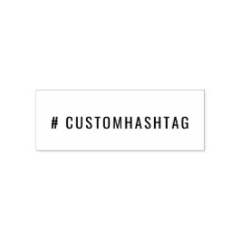 Modern Hashtag | Custom Trending Social Media Tag Zelfinktende Stempel