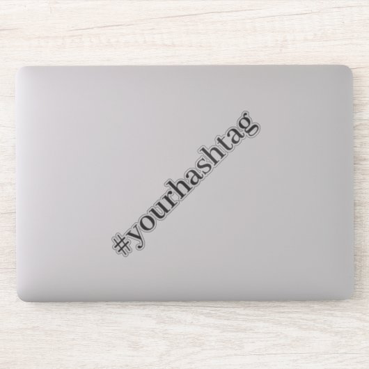 Modern Hashtag Sticker (Computer)