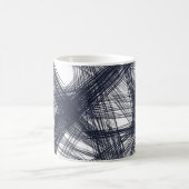 ✨ Modern Hatching Line Pattern Print ✨ Koffiemok (Center)