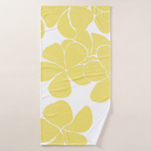 Modern Hawaiian Print model Plumerias Bad Handdoek