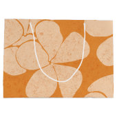 Modern Hawaiian Print model Plumerias Groot Cadeauzakje (Achterkant)