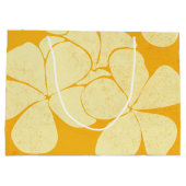 Modern Hawaiian Print model Plumerias Groot Cadeauzakje (Achterkant)